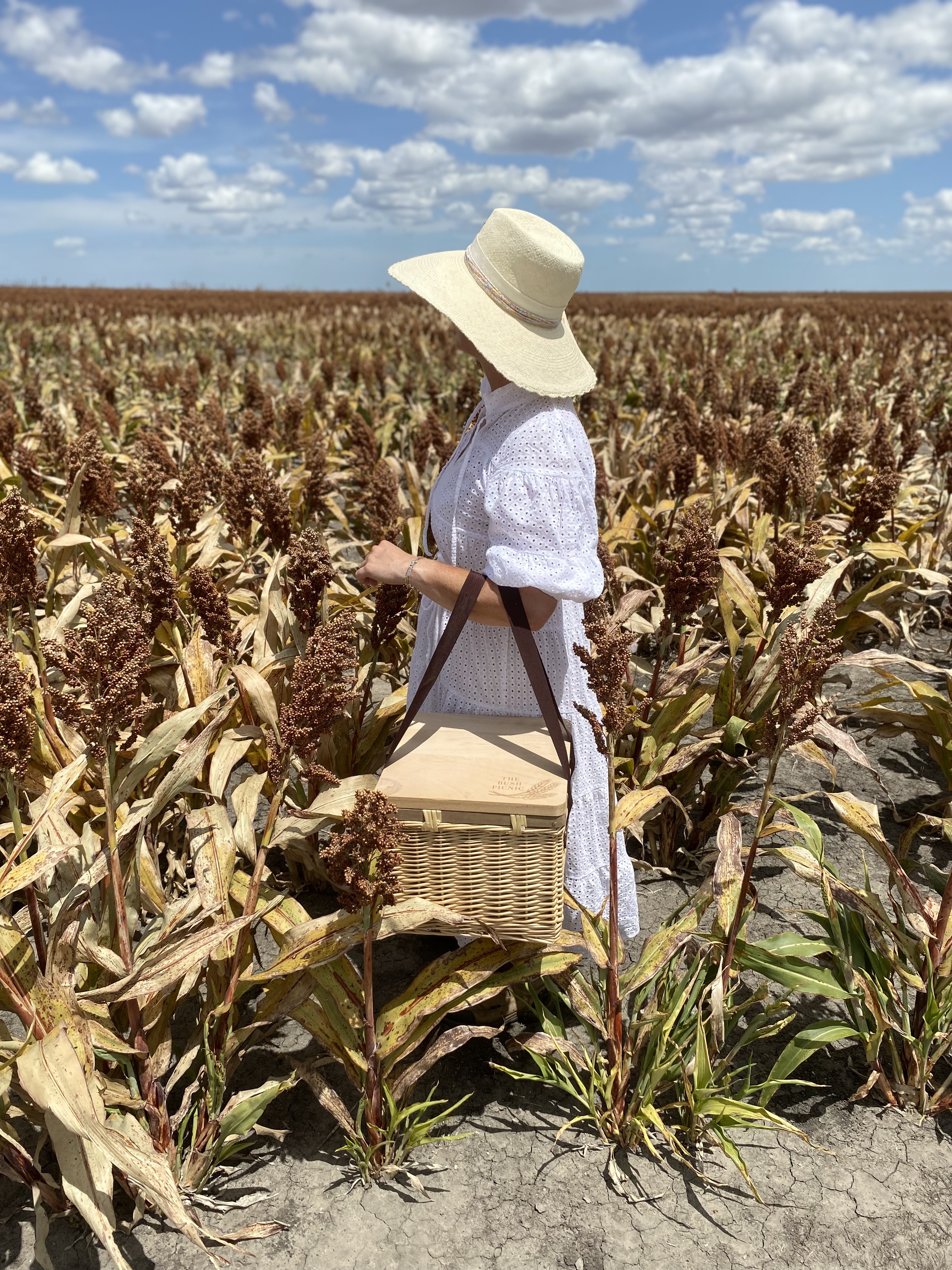 Insulated Square Wicker Picnic Basket