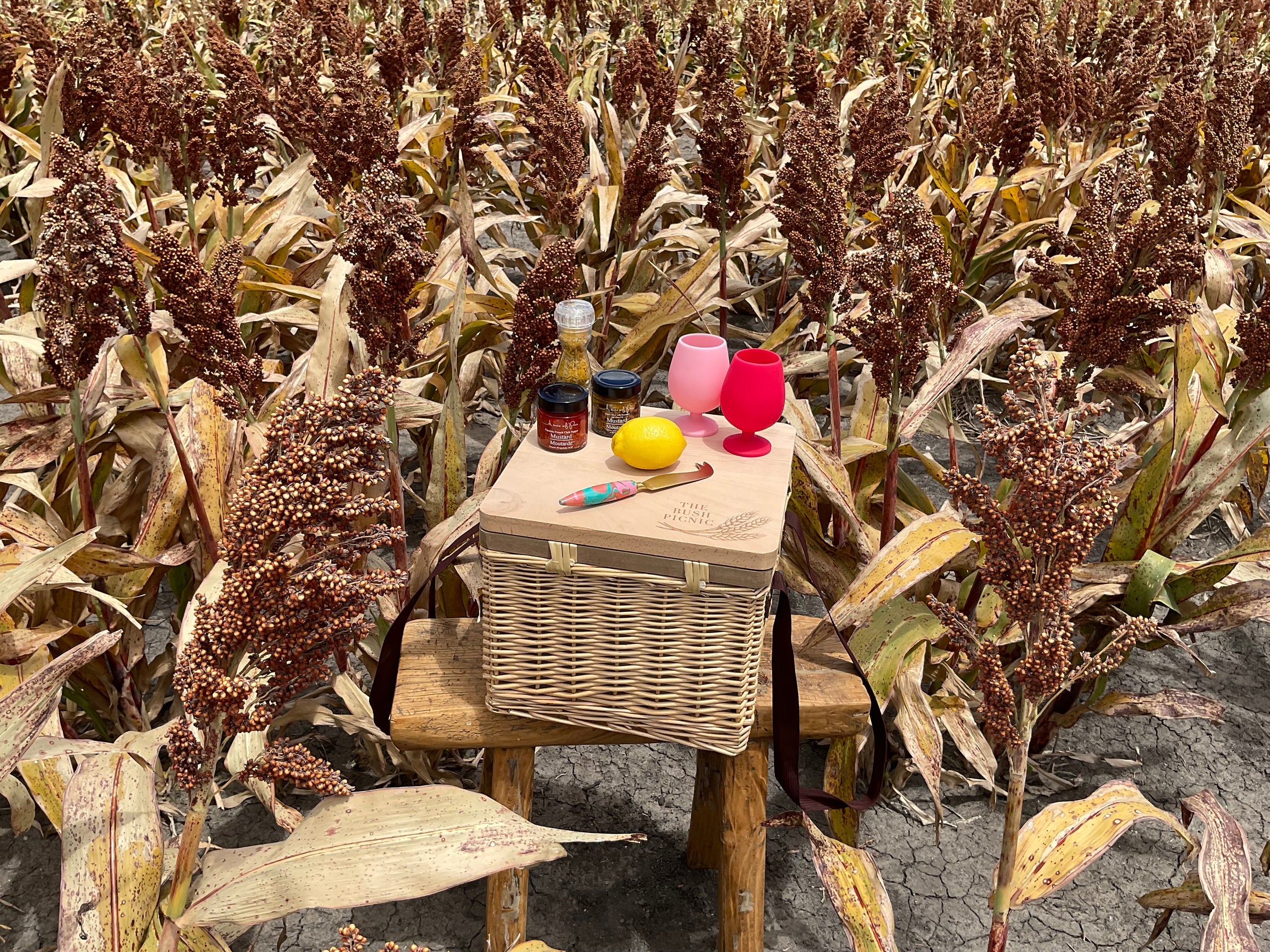 Insulated Square Wicker Picnic Basket