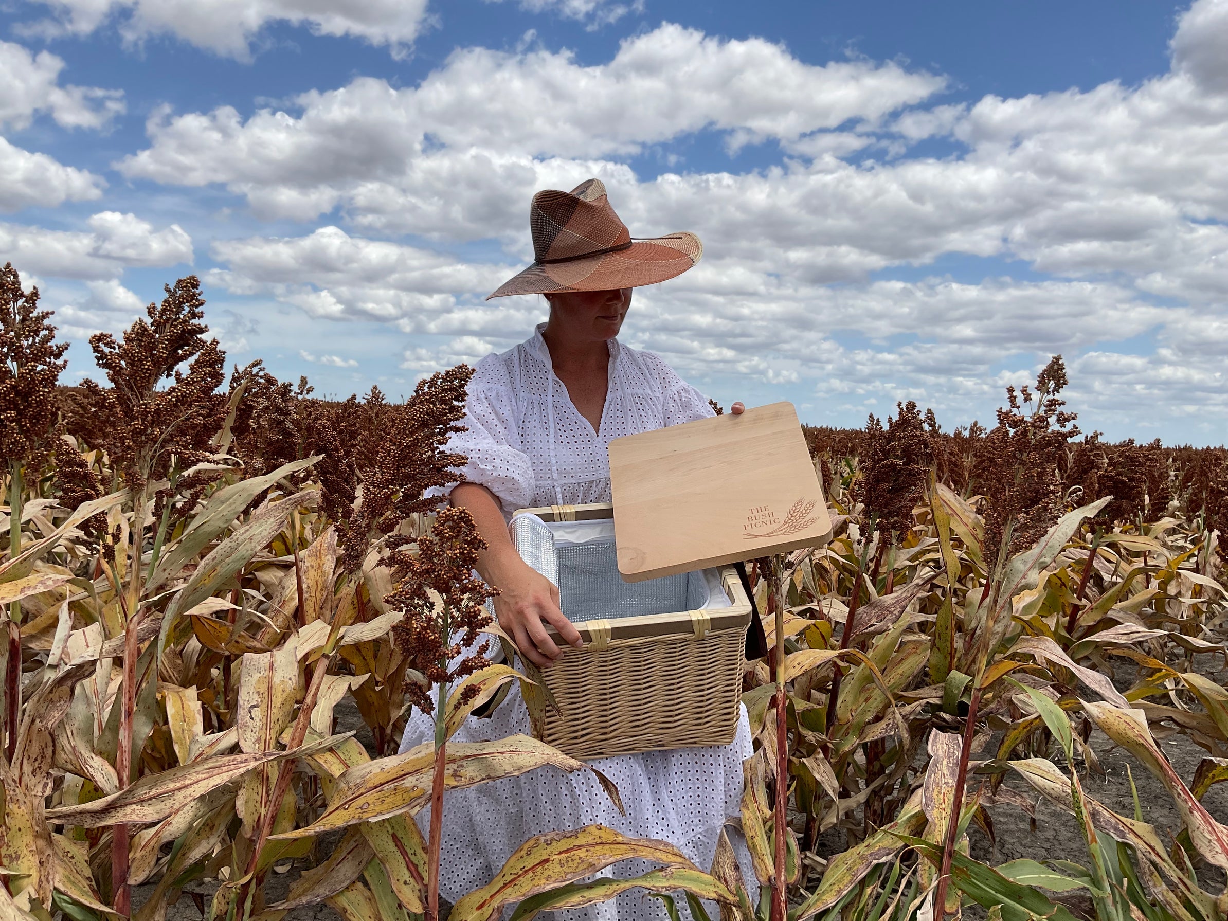 Insulated Square Wicker Picnic Basket