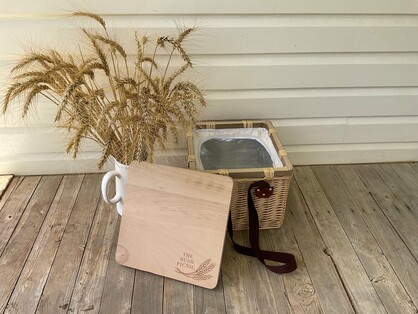 Insulated Square Wicker Picnic Basket