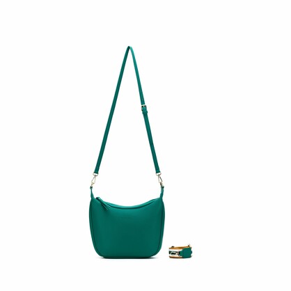 Mimi Green Small Hobo Shoulder Bag