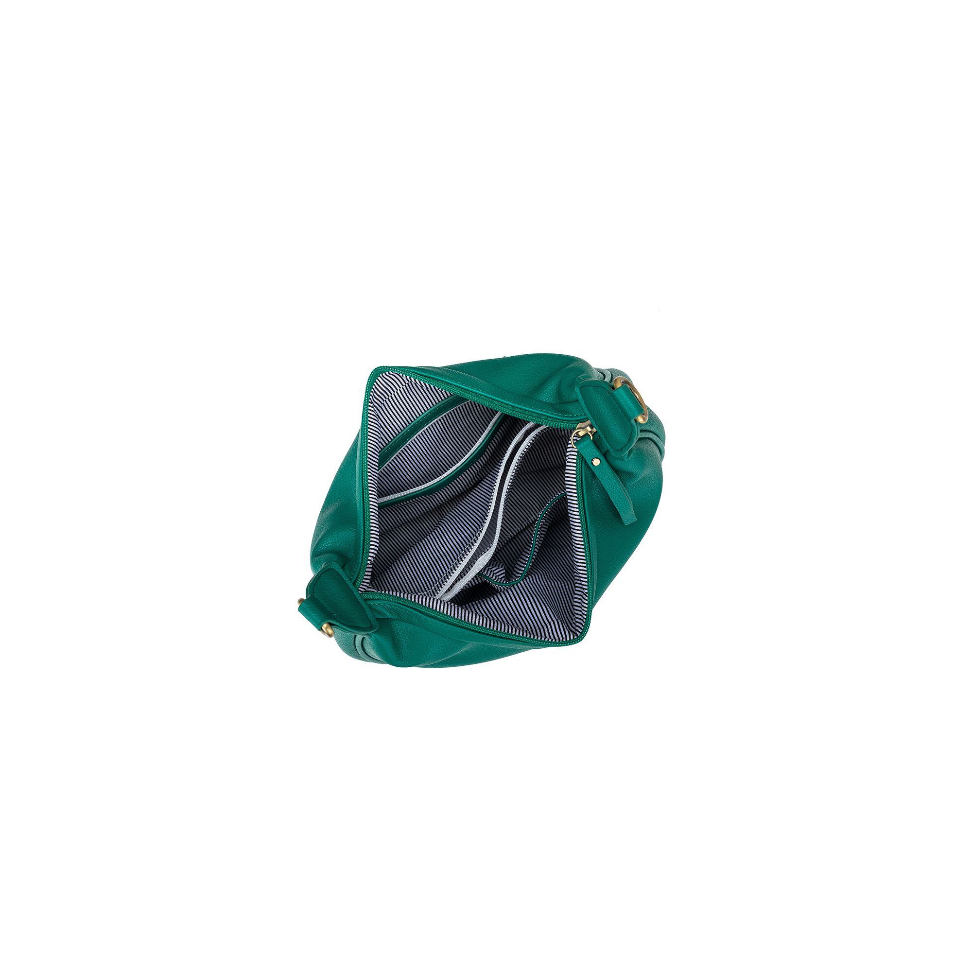 Mimi Green Small Hobo Shoulder Bag