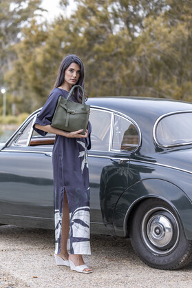 Kellye Dark Olive 3 Piece Handbag