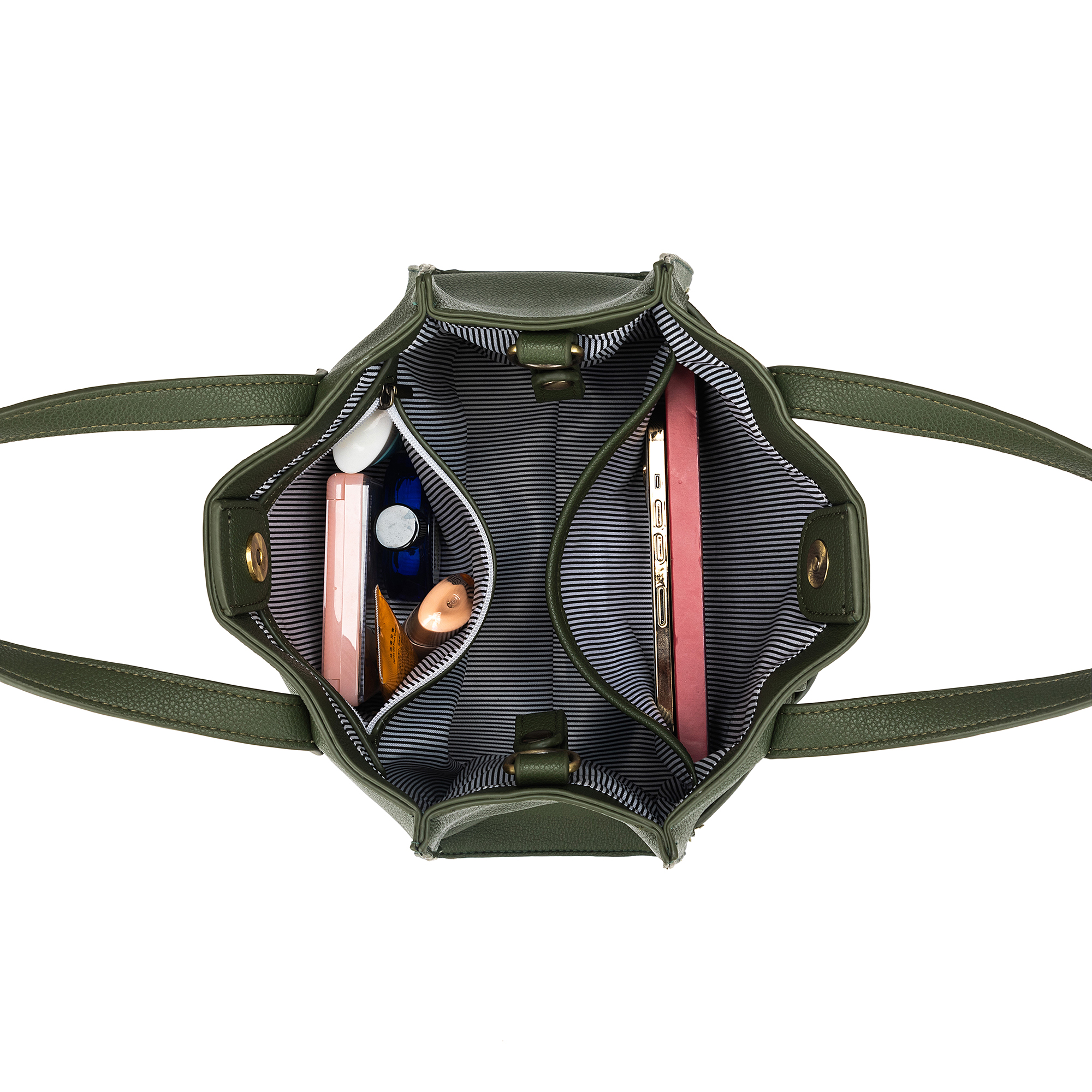Kellye Dark Olive 3 Piece Handbag