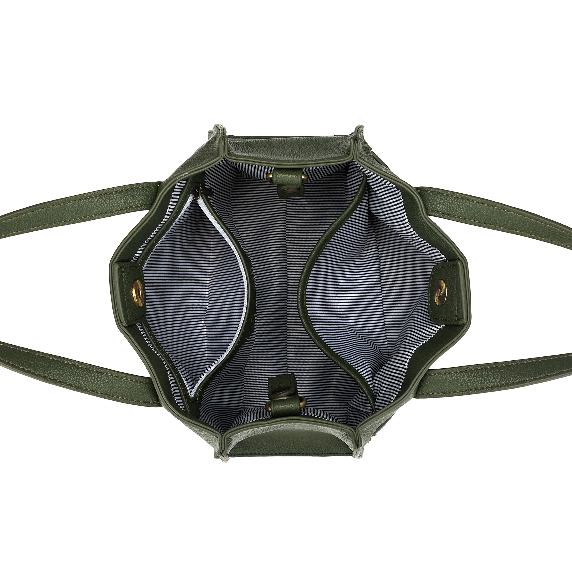 Kellye Dark Olive 3 Piece Handbag