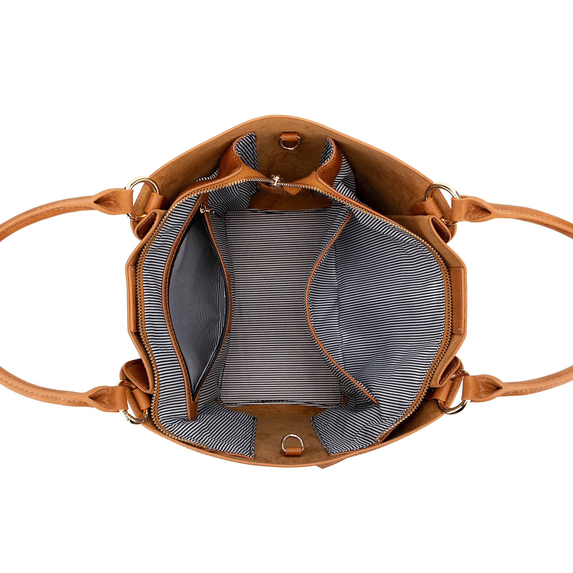 Clementine Tan 2 Piece Handbag