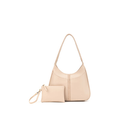 Callista Oatmeal 2 Piece Shoulder Bag