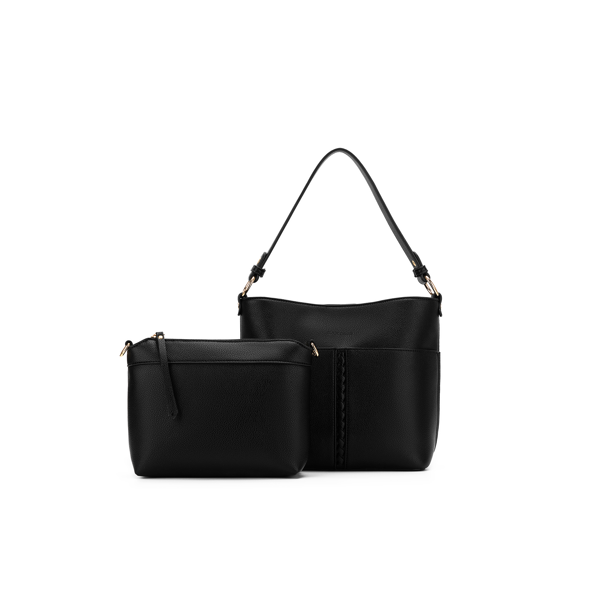 Melody Black 2 Piece Crossbody Bag