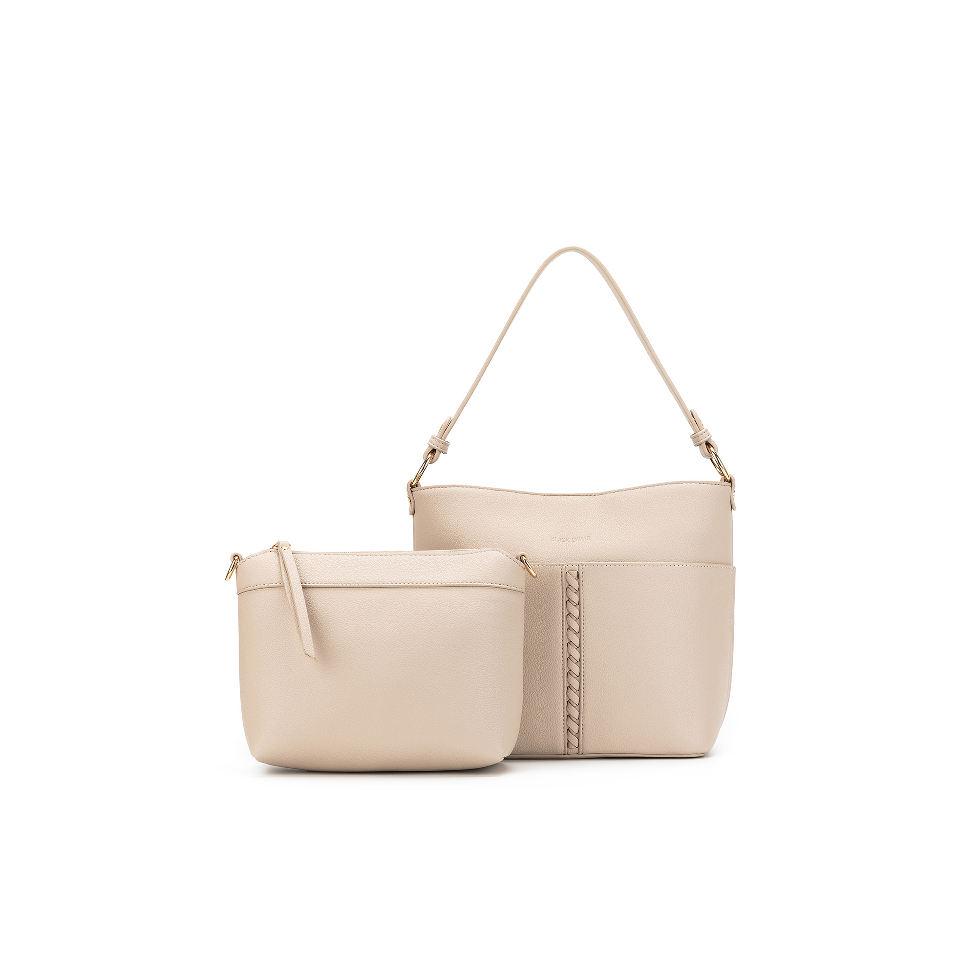 Melody Oatmeal 2 Piece Crossbody Bag