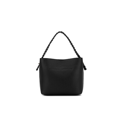 Capella Black 3 Compartment Shoulder / Crossbody Bag