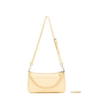 Eloise Lemon Chiffon Crossbody Bag
