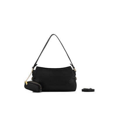 Messina Black East West Shoulder Bag