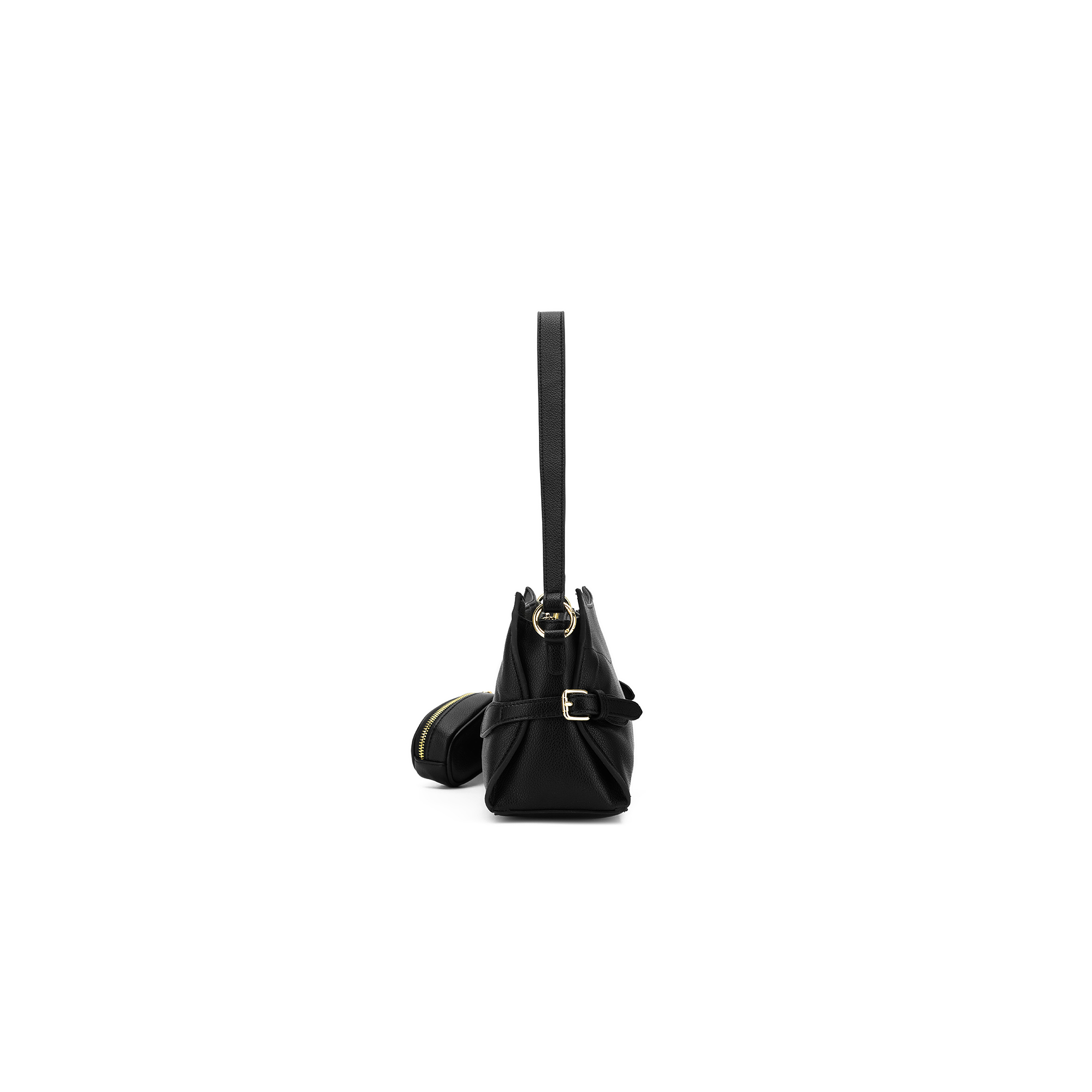 Messina Black East West Shoulder Bag