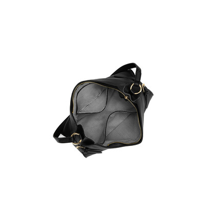 Messina Black East West Shoulder Bag