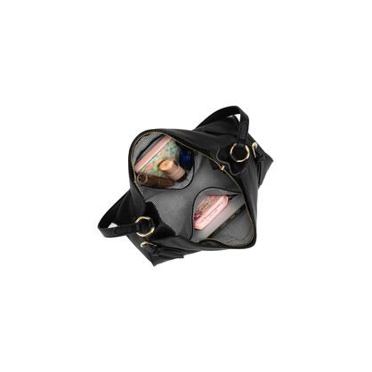 Messina Black East West Shoulder Bag