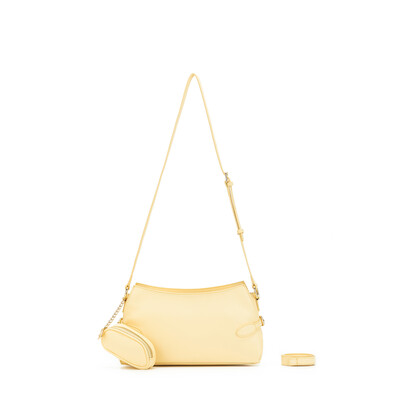 Messina Lemon Chiffon East West Shoulder Bag