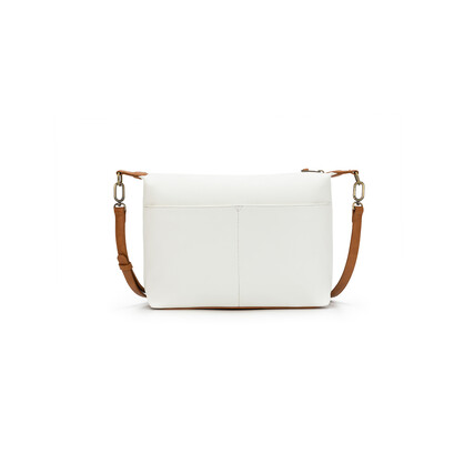 Dana White/Tan Crossbody Bag