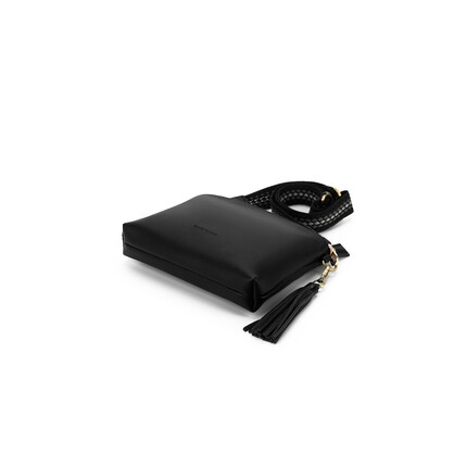 Maggie Black 3 Compartment Crossbody