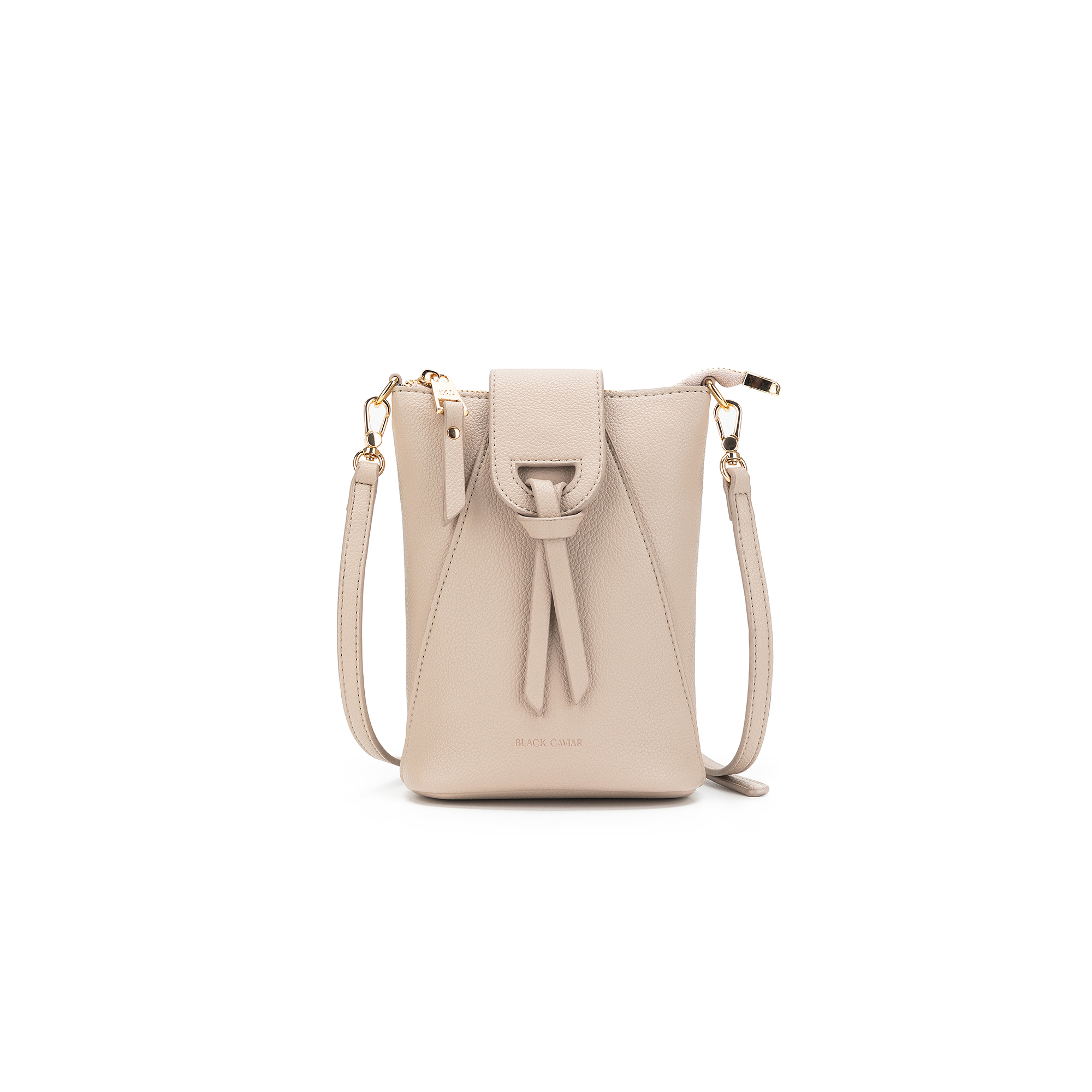 Lainey Oatmeal Phone Crossbody Bag