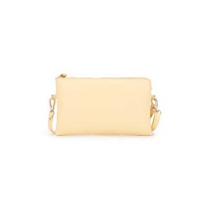 Jessie Yellow Chiffon Crossbody Clutch