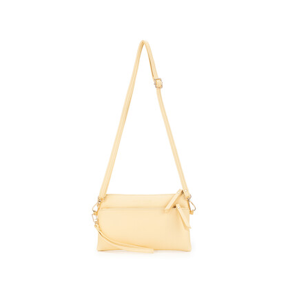 Jessie Yellow Chiffon Crossbody Clutch