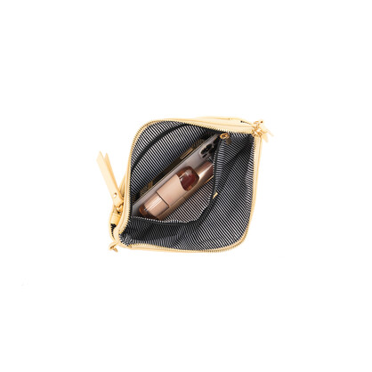 Jessie Yellow Chiffon Crossbody Clutch