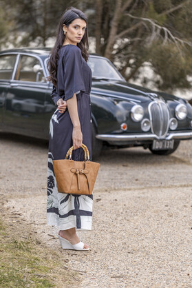 Clementine Tan 2 Piece Handbag