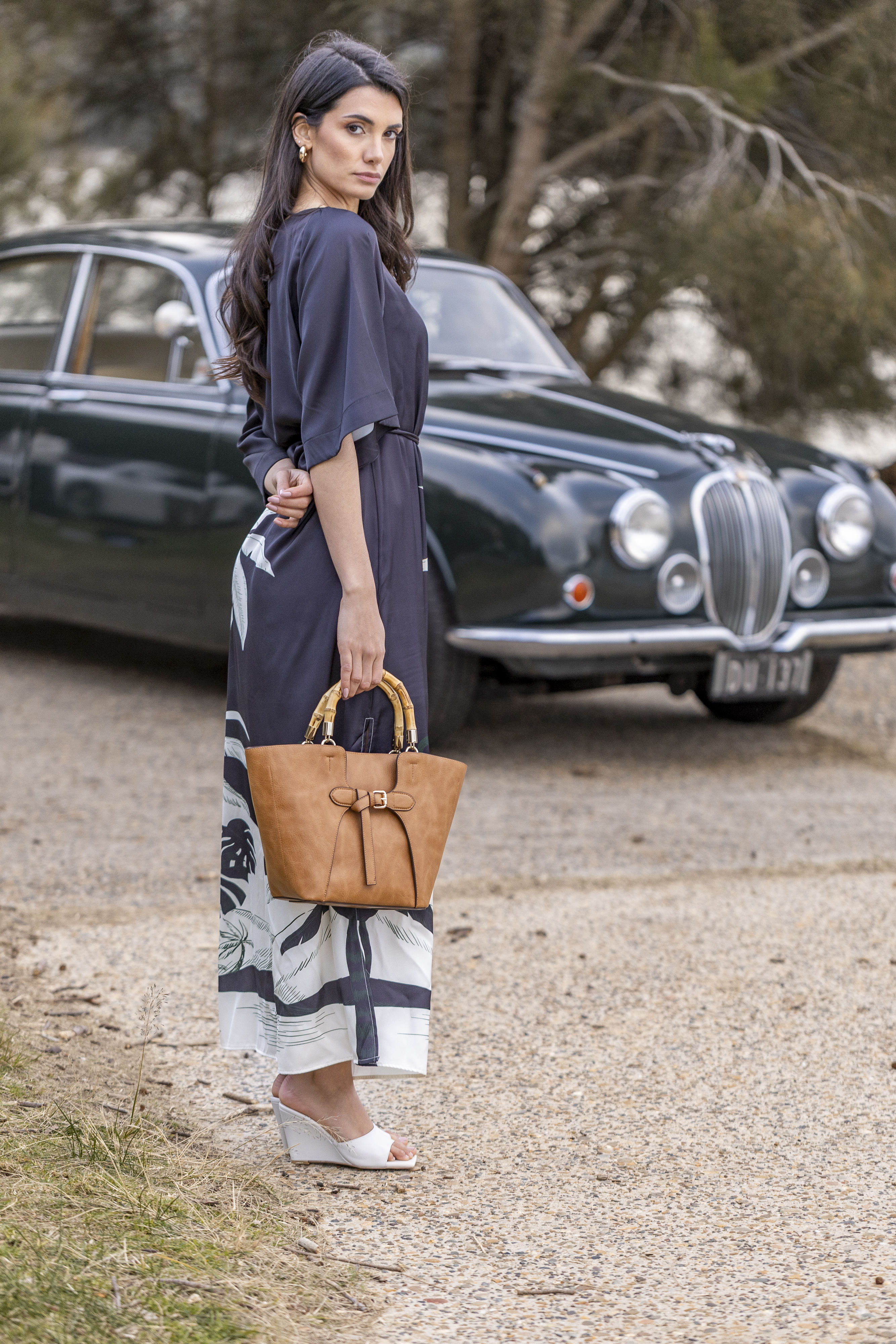 Clementine Tan 2 Piece Handbag