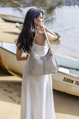 Callista Oatmeal 2 Piece Shoulder Bag