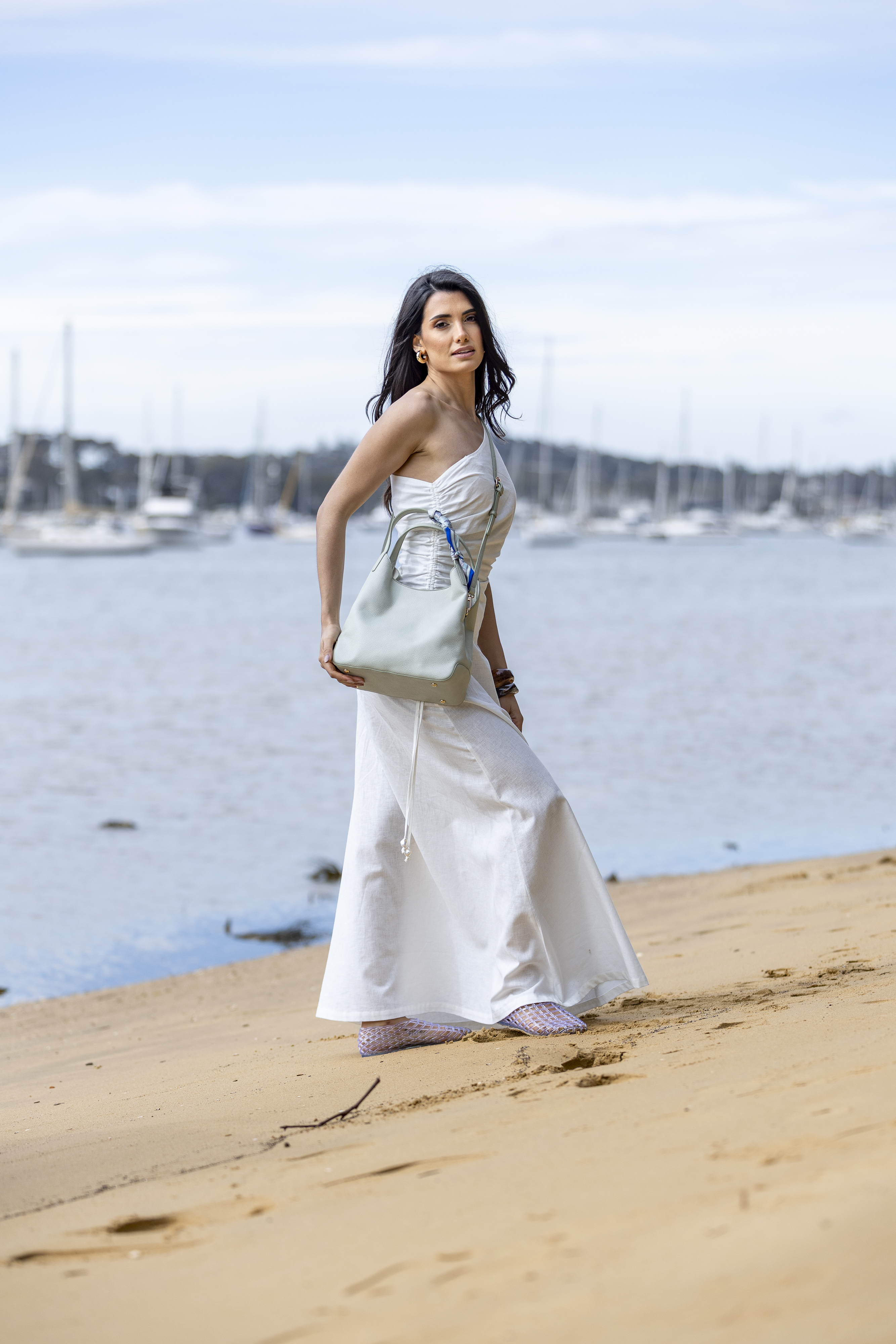 Dune Matcha Crossbody Handbag