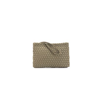 The Hamptons Light Olive NEO 2 Piece Woven Handbag