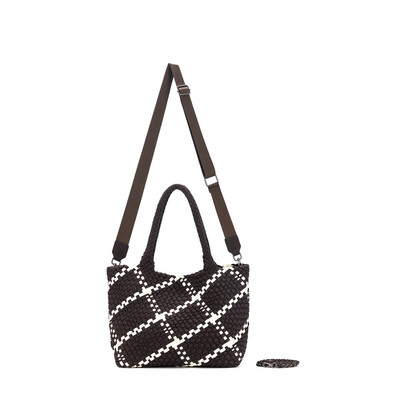 The Hamptons Chocolate 2 Piece NEO Woven Handbag
