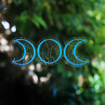Triple Moon - Suncatcher Window Cling