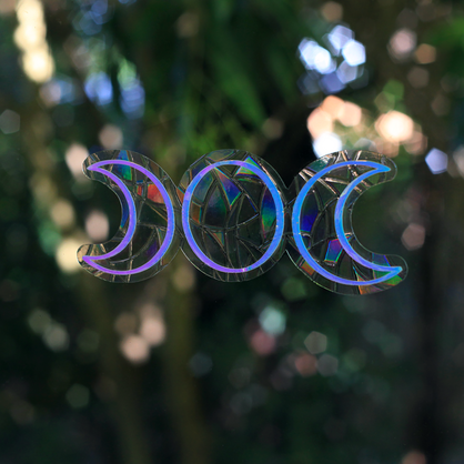Triple Moon - Suncatcher Window Cling