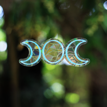 Triple Moon - Suncatcher Window Cling