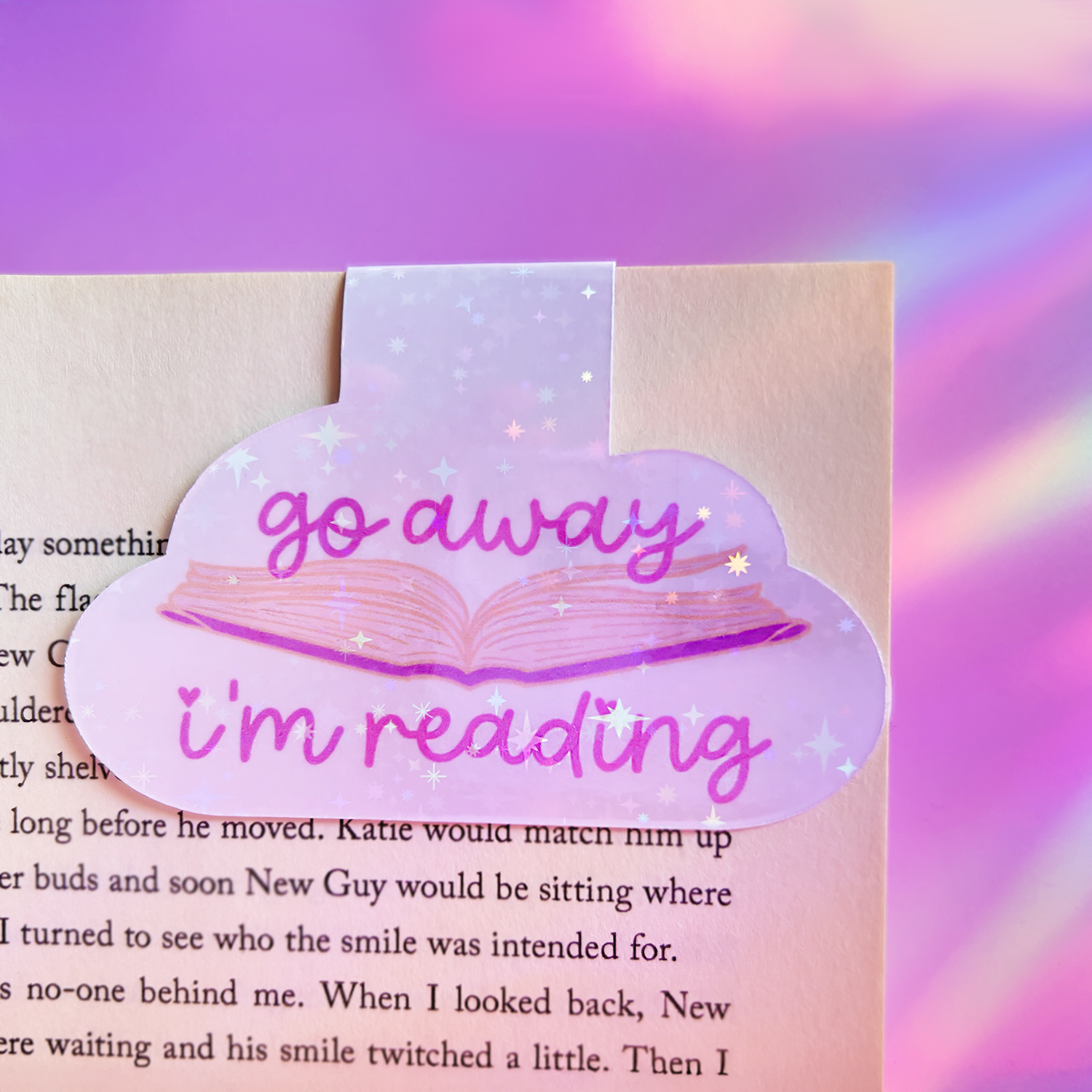 Go Away I'm Reading - Magnetic Bookmark