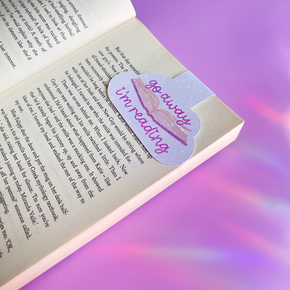 Go Away I'm Reading - Magnetic Bookmark
