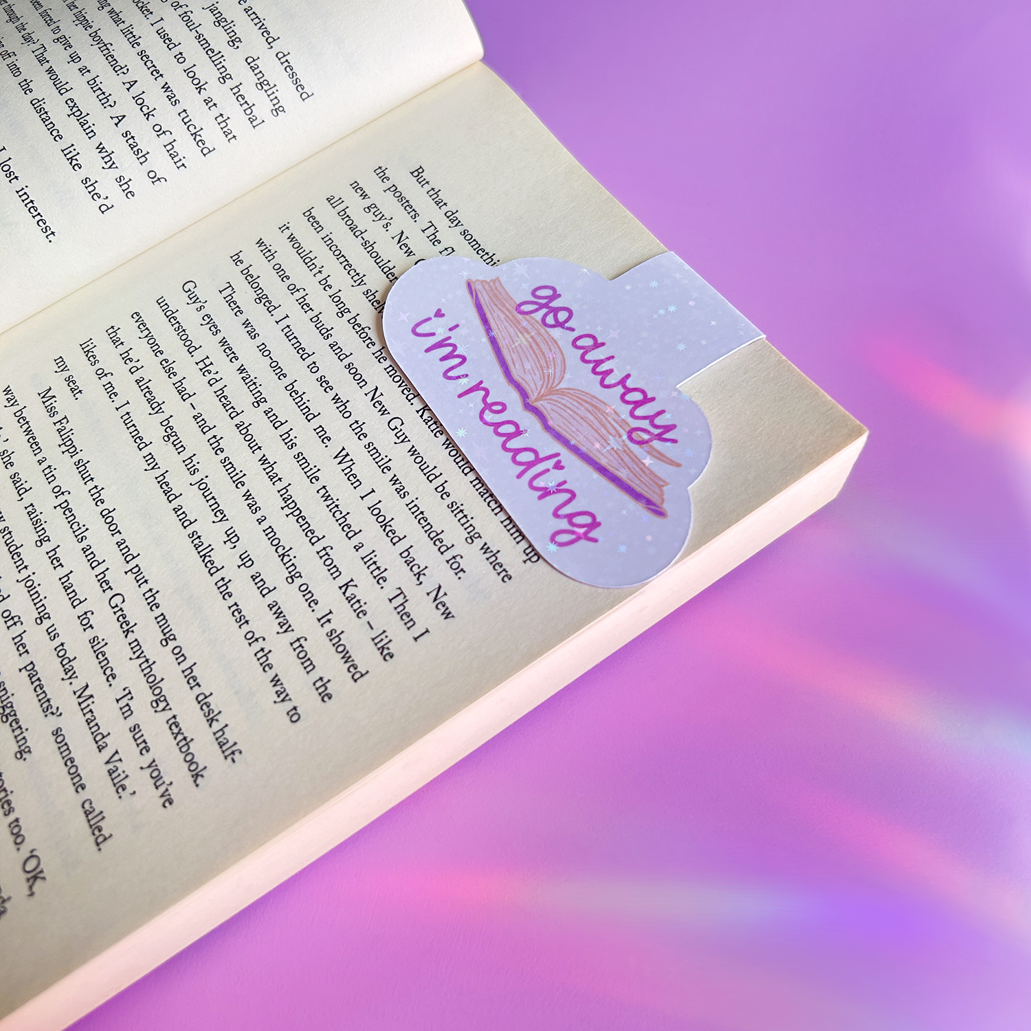 Go Away I'm Reading - Magnetic Bookmark