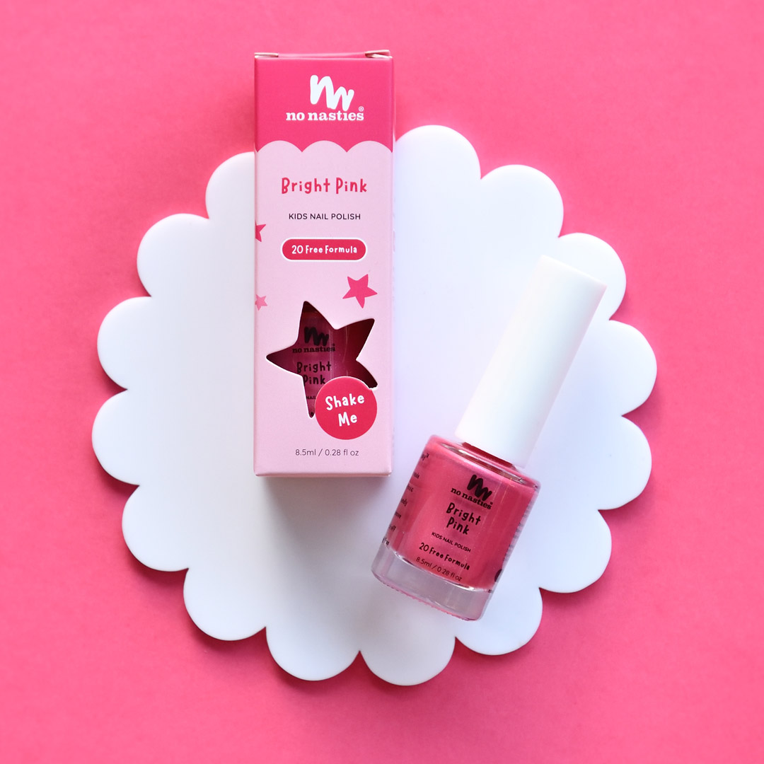 20 FREE Bright Pink Water-Based, Scratch off Nail Polish for Kids - 8.5ml