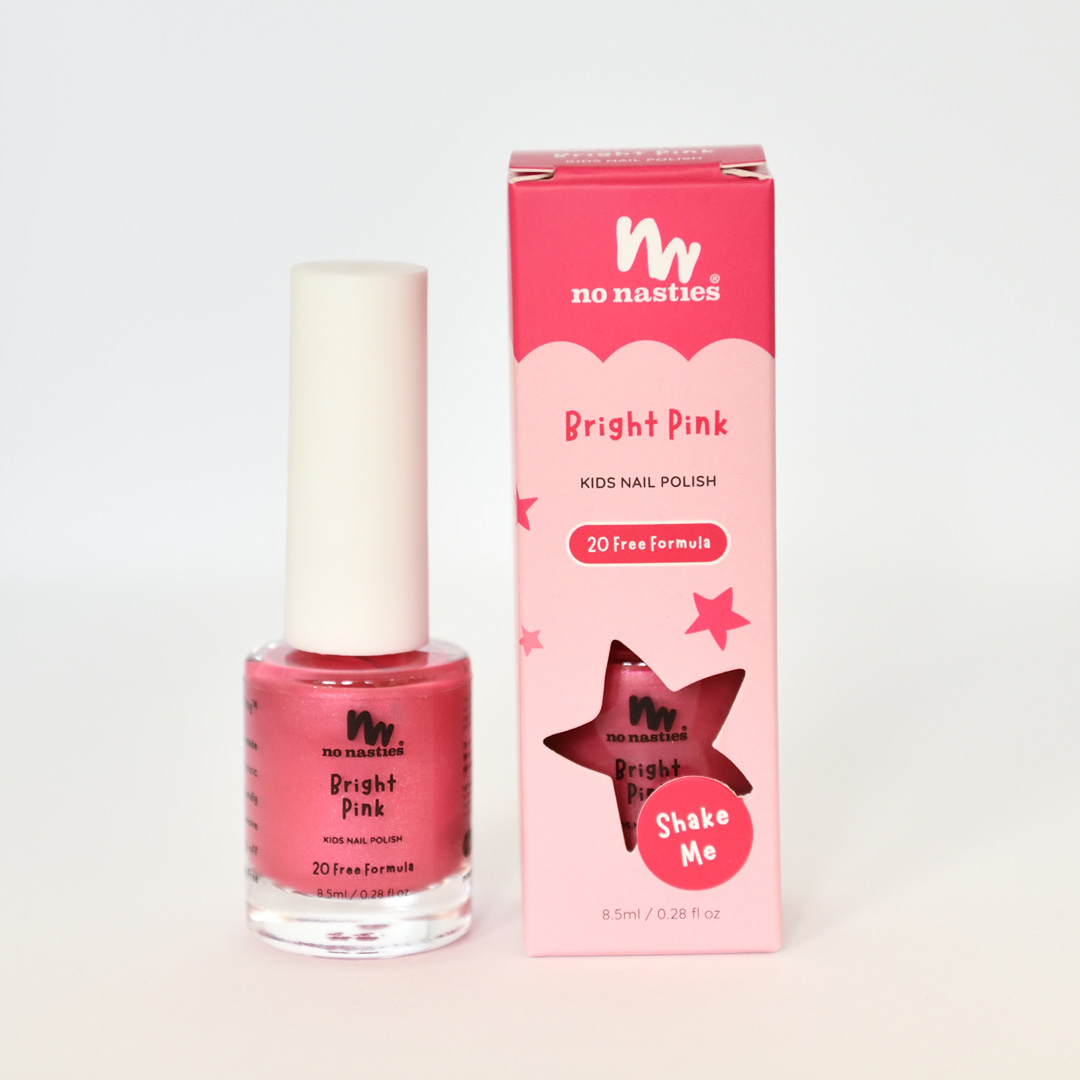 20 FREE Bright Pink Water-Based, Scratch off Nail Polish for Kids - 8.5ml