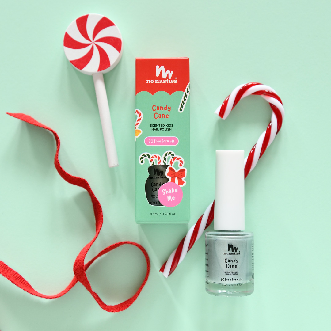 20 FREE Scented Kids Polish Christmas LIMITED EDITION Cane Shimmery