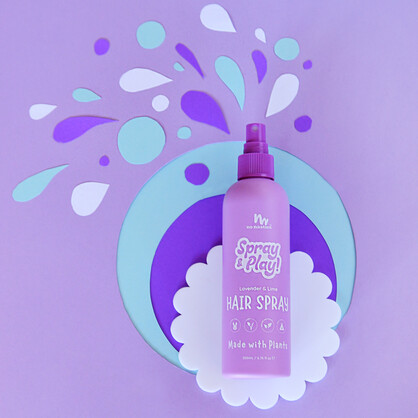 Natural Alcohol Free Hair Spray in Calming Lavender and Fresh Lime  |  200ml