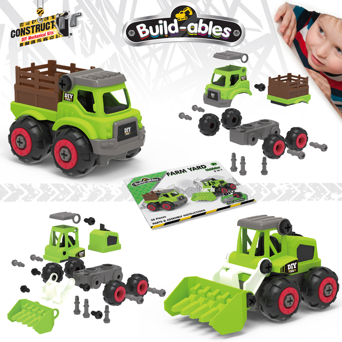 2 in 1 Farm Hand Set