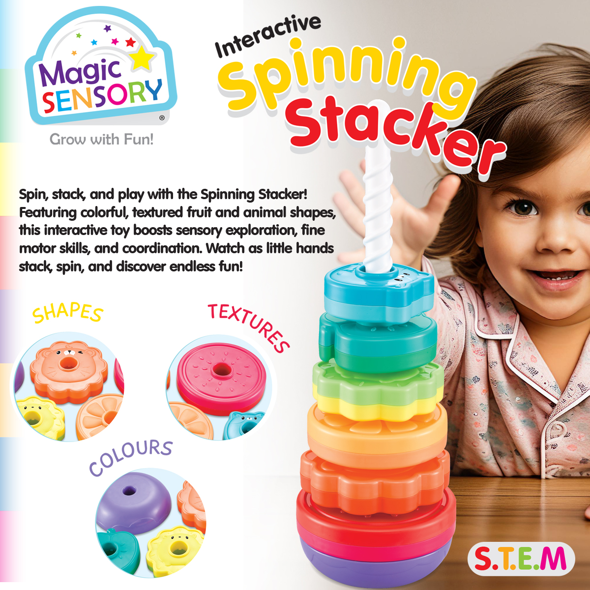Wholesale Spin Stacker Toy - BMS Brands - Fieldfolio