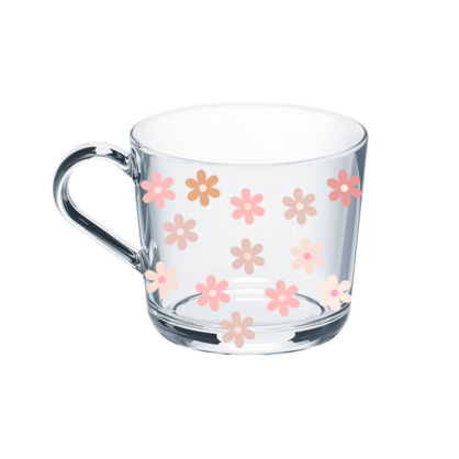 Pastel Pink Daisy Mug