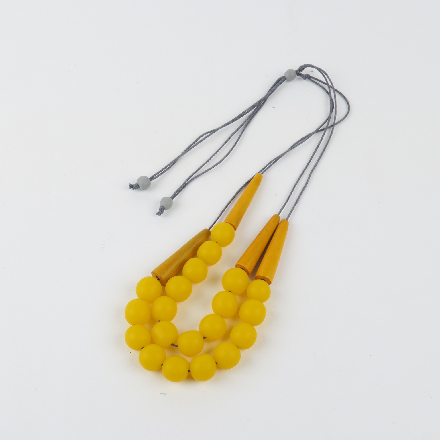 Ball Cone Necklace Yellow