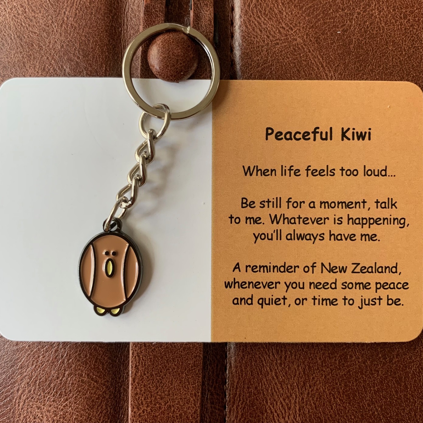 Peaceful Kiwi Keyring