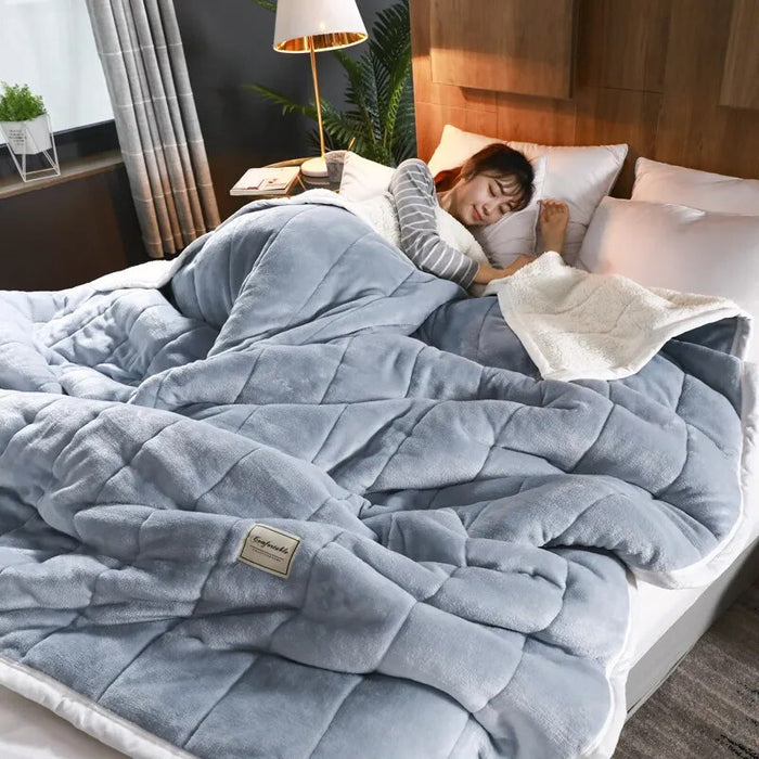 Wholesale Anyhouz Blanket Light Grey Fleece Autumn Winter