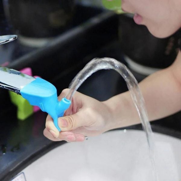 Anyhouz Water Tap Extension Swivel Green High Elastic Sink Kitchen Bathroom Accessories Faucet Water Extender