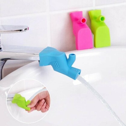 Anyhouz Water Tap Extension Swivel Green High Elastic Sink Kitchen Bathroom Accessories Faucet Water Extender